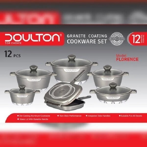 سرویس قابلمه چدن 8 پارچه دالتون مدل فلورانس