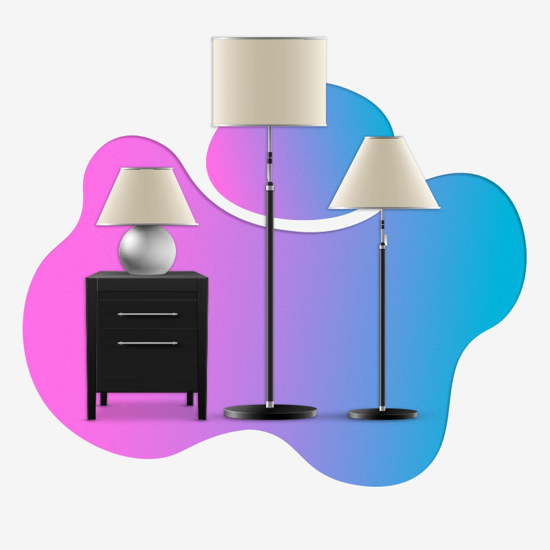 چراغ خواب و آباژور