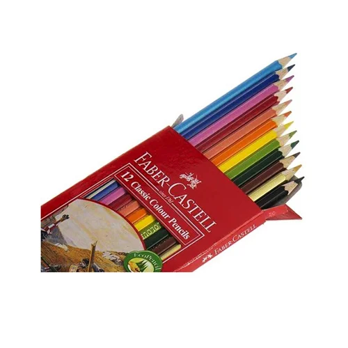 مداد رنگی 12رنگ جعبه مقوایی فابرکاستل کد 115852