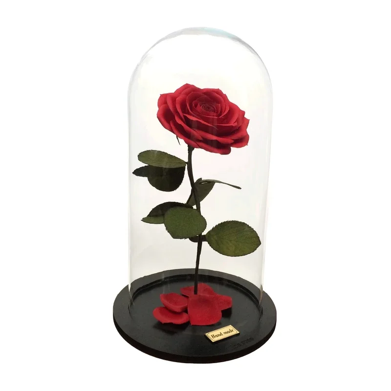 گلدان به همراه گل مصنوعی تینا رز مدل 1030