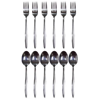 قاشق و چنگال 6 نفره استیل آهنربا بگیر ONE مدل ماینز