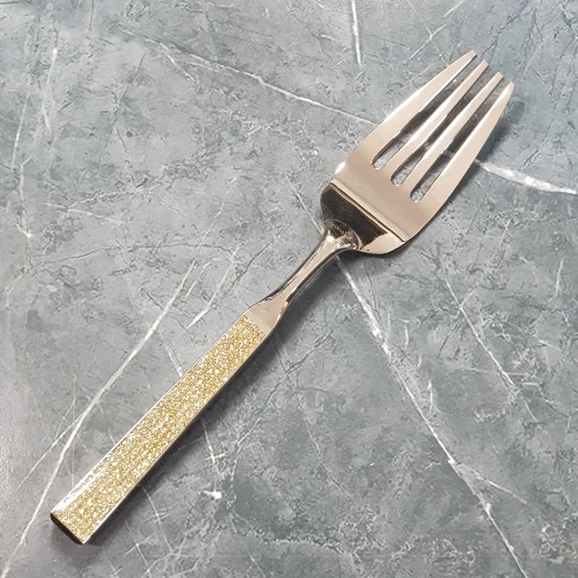 چنگال بزرگ سرو مرغ مدل نگین دار