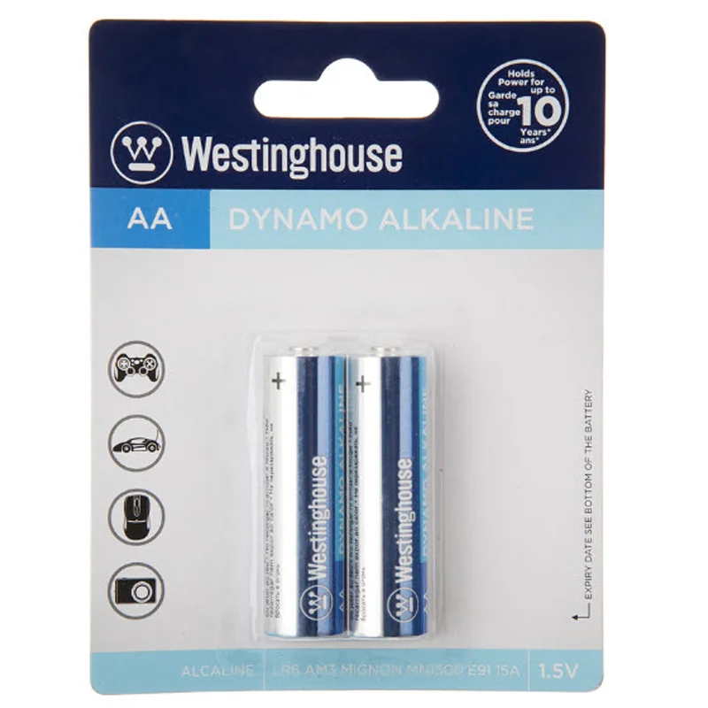 باتری قلمی وستینگهاوس مدل Dynamo Alkaline LR06 AM3 MIGNON بسته 2 عددی