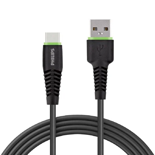 کابل تبدیل USB به USB-C فیلیپس مدل DLC1530C طول 1.2 متر